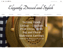 Tablet Screenshot of elegantlydressedandstylish.com